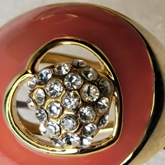 Coral Enamelled Earrings Small Earrings - Picture 3 of 8